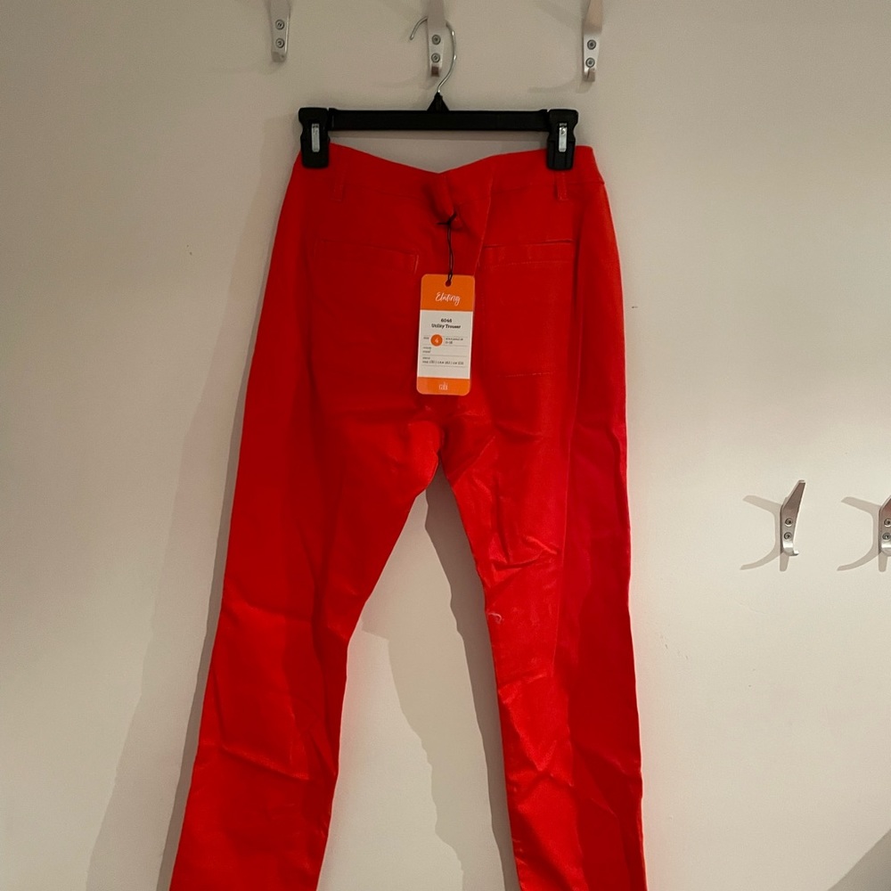 Cabi, Utility Trouser, colour coral, size 4.